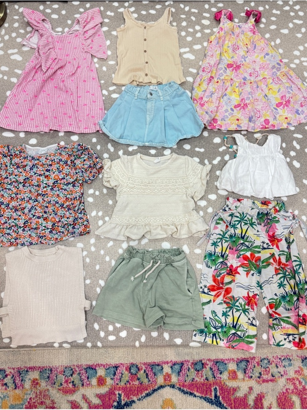 Lot of 10 Zara Kids dress toddler skirt pants top shorts tank crochet floral